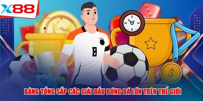 Bảng tổng sắp các giải đấu bóng đá lớn trên thế giới