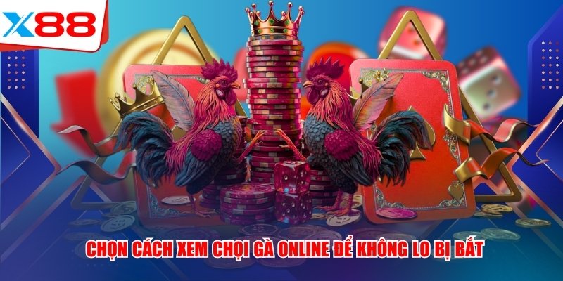 Chọn cách xem chọi gà online để không lo bị bắt
