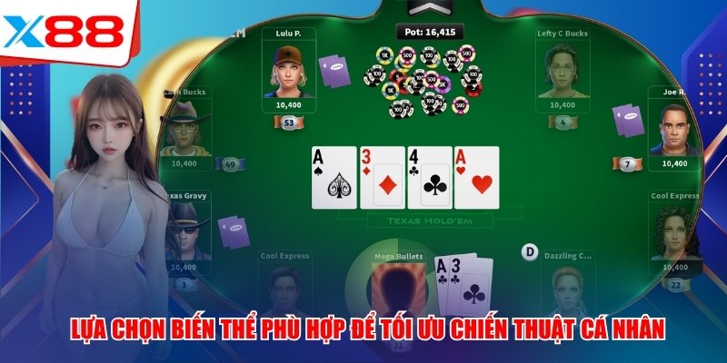 Lựa chọn biến thể phù hợp để tối ưu chiến thuật cá nhân