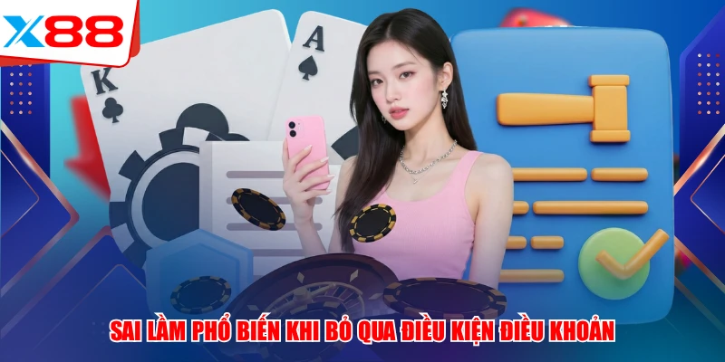 Sai lầm phổ biến khi bỏ qua điều kiện điều khoản x88