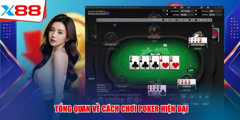 Tổng quan về cách chơi Poker x88 hiện đại