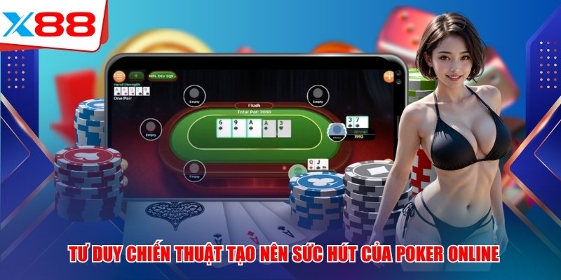 Tư duy chiến thuật tạo nên sức hút của Poker x88 online